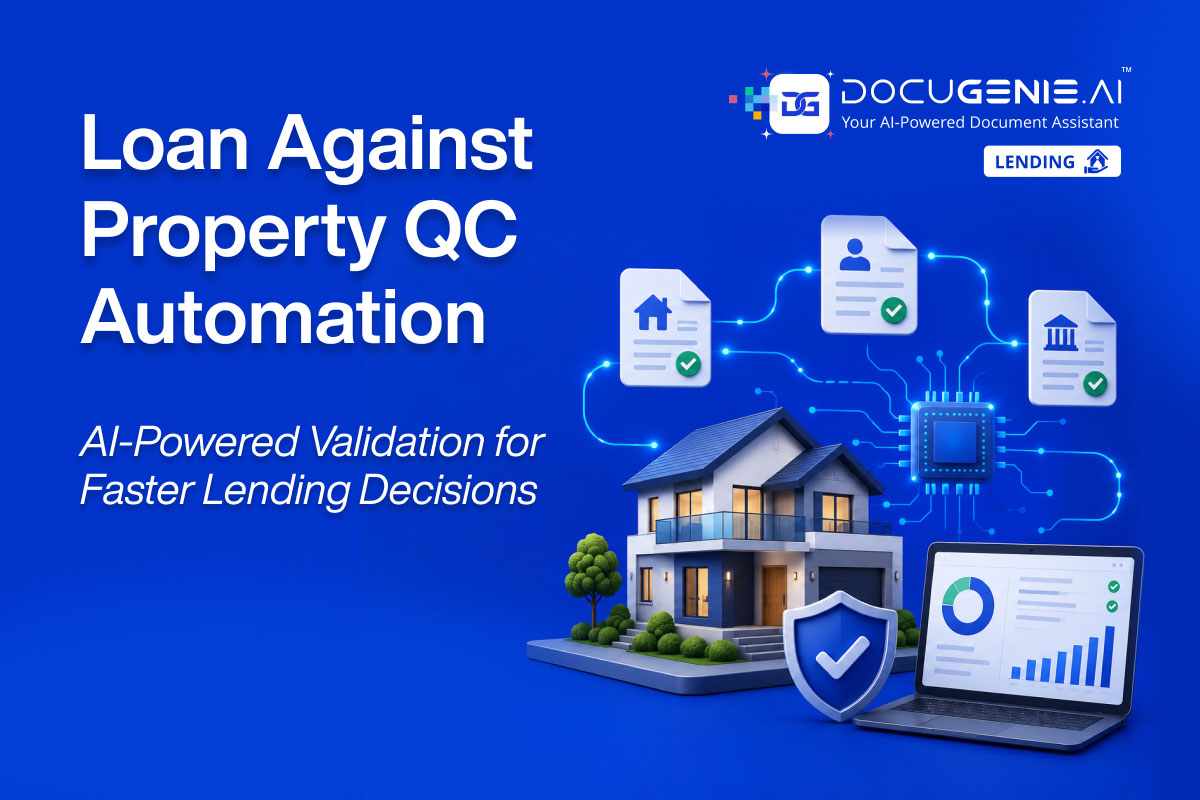 DocuGenie.AI LAP QC Automation platform helping NBFCs automate property document verification, quality control, and underwriting processes