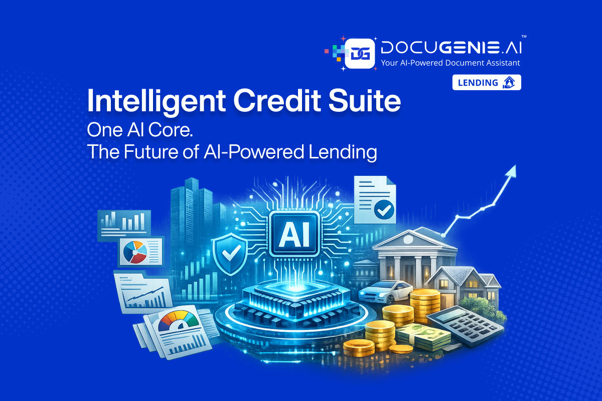 AI-powered Intelligent Credit Suite platform automating lending workflows, underwriting, document intelligence, and credit decisioning for banks and NBFCs