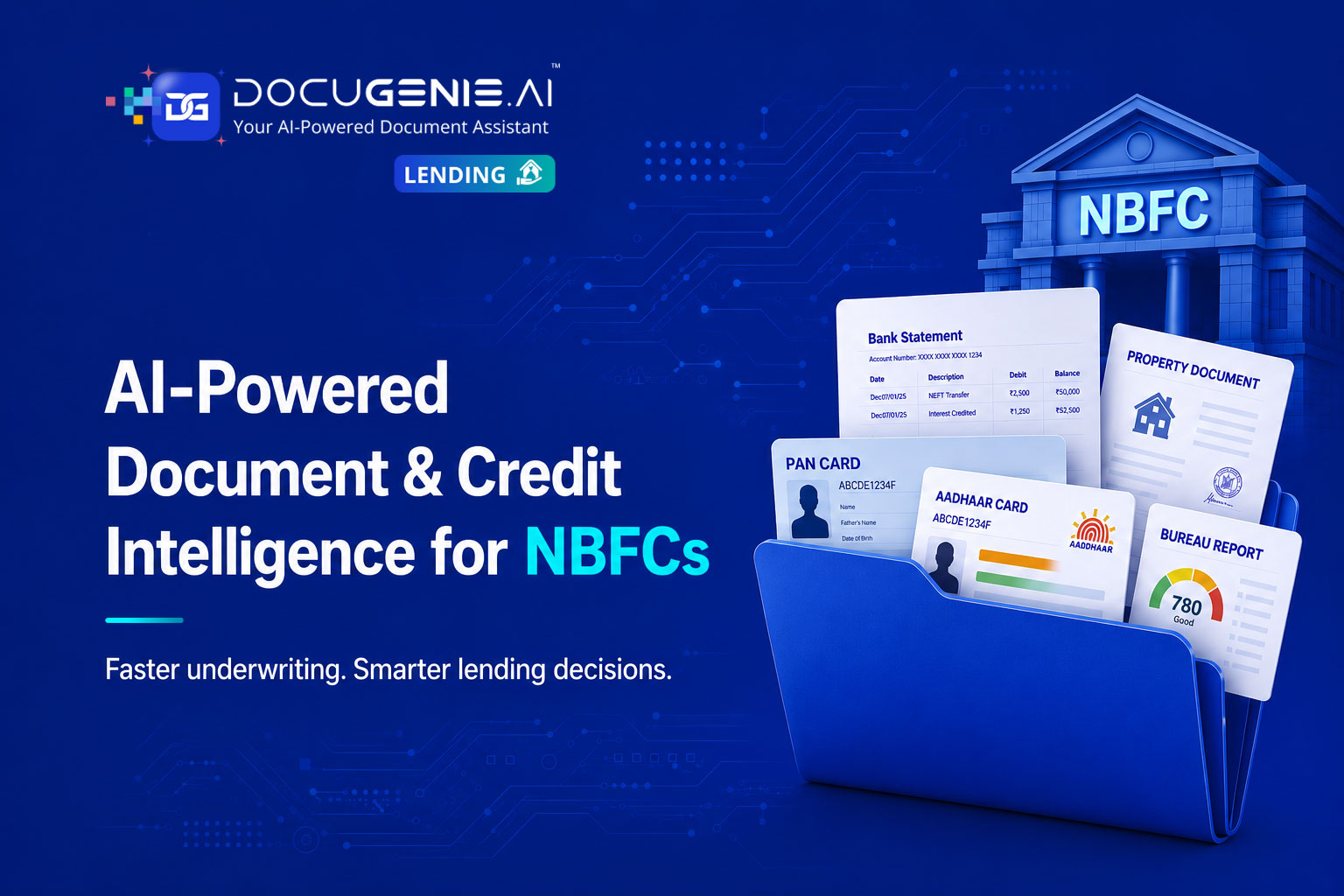 AI-powered intelligent document processing automation for NBFC lending workflows in India