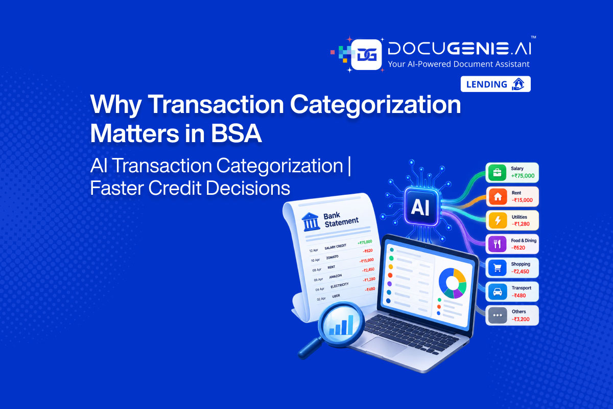 AI-powered transaction categorization in bank statement analysis for faster credit decisions