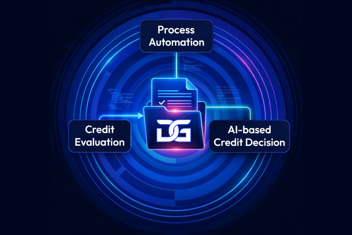 AI powered underwriting automation system analyzing financial documents for automated insurance underwriting and lending risk assessment