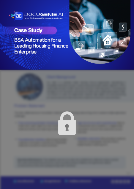 AI-driven bank statement analysis helping a housing finance enterprise cut manual review effort by 90% and accelerate credit decisions.