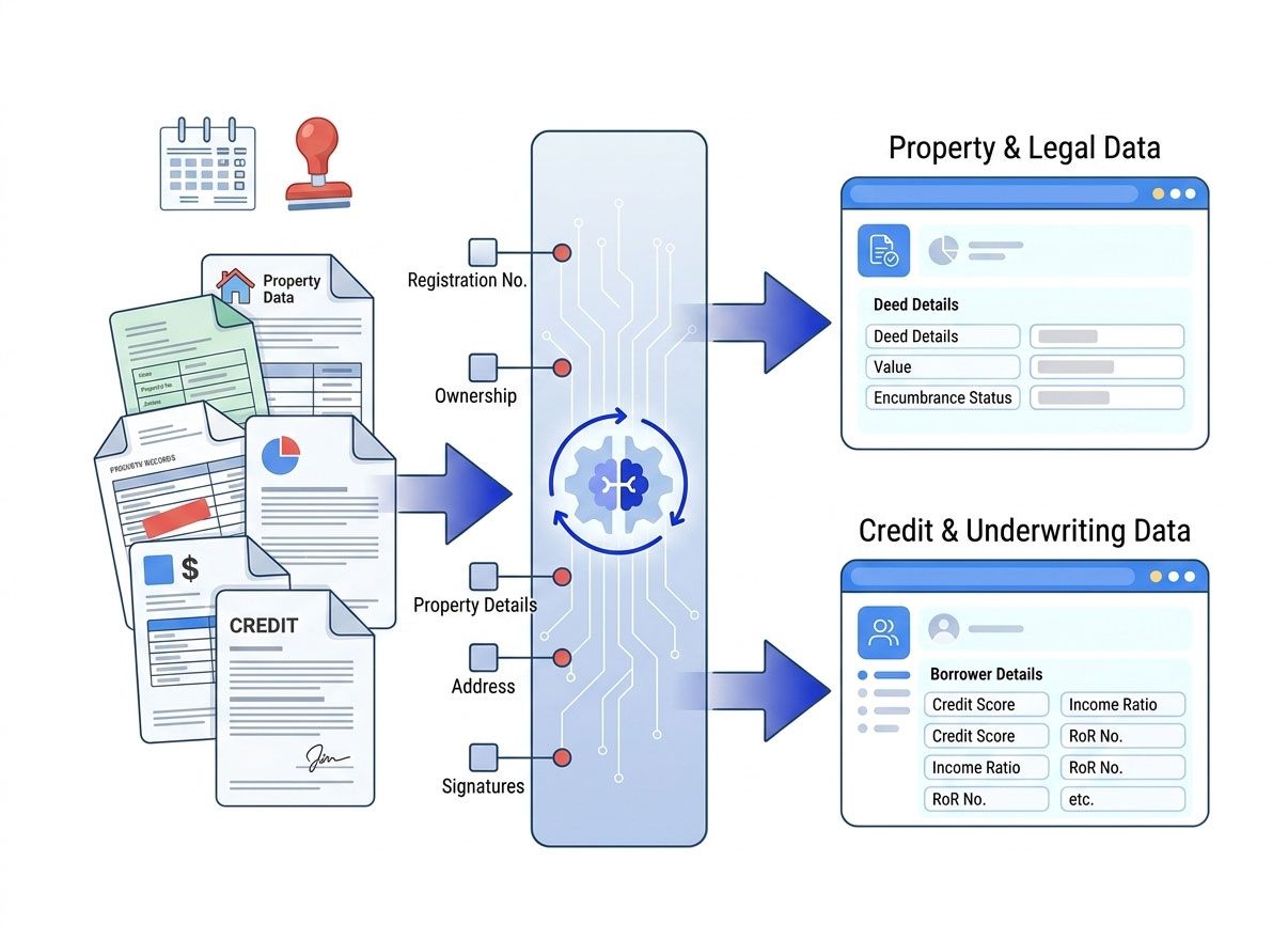 Context-aware data extraction pulling identity fields, dates and signatures to verify LAP accurately and at scale.