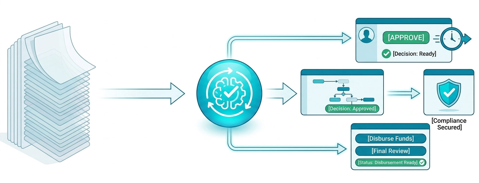 Straight-through integration pushing QC-approved LAP outcomes into LOS, CRM and compliance platforms.