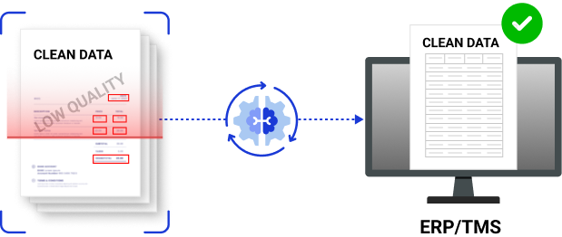 Structured delivery data syncing automatically into ERP, TMS and finance systems for reconciliation, invoice processing and workflow automation.
